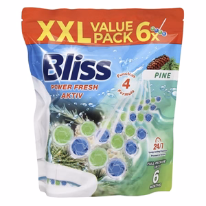 Toalett illatosító golyó BLISS XXL fenyő 6x50 g