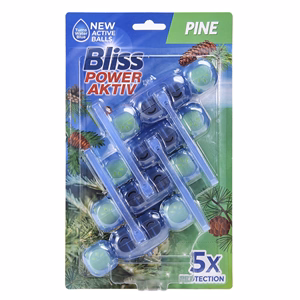 Toalett illatosító golyó BLISS fenyő 4x50 g