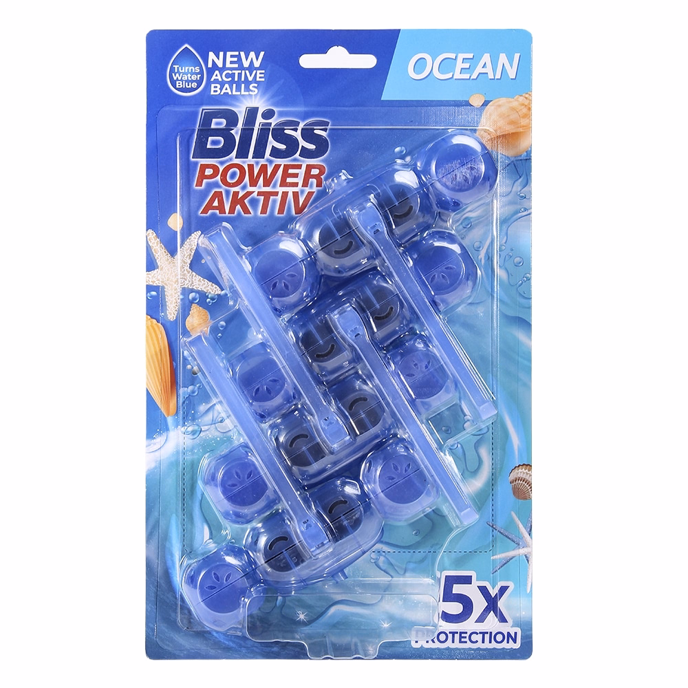 Toalett illatosító golyó BLISS óceán 4x50 g