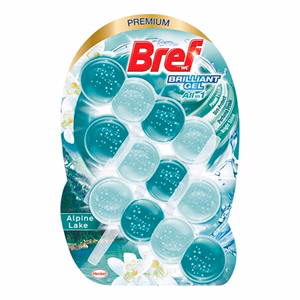 Toalett illatosító golyó BREF Brilliant Gel Alpine Lake 3x42 g