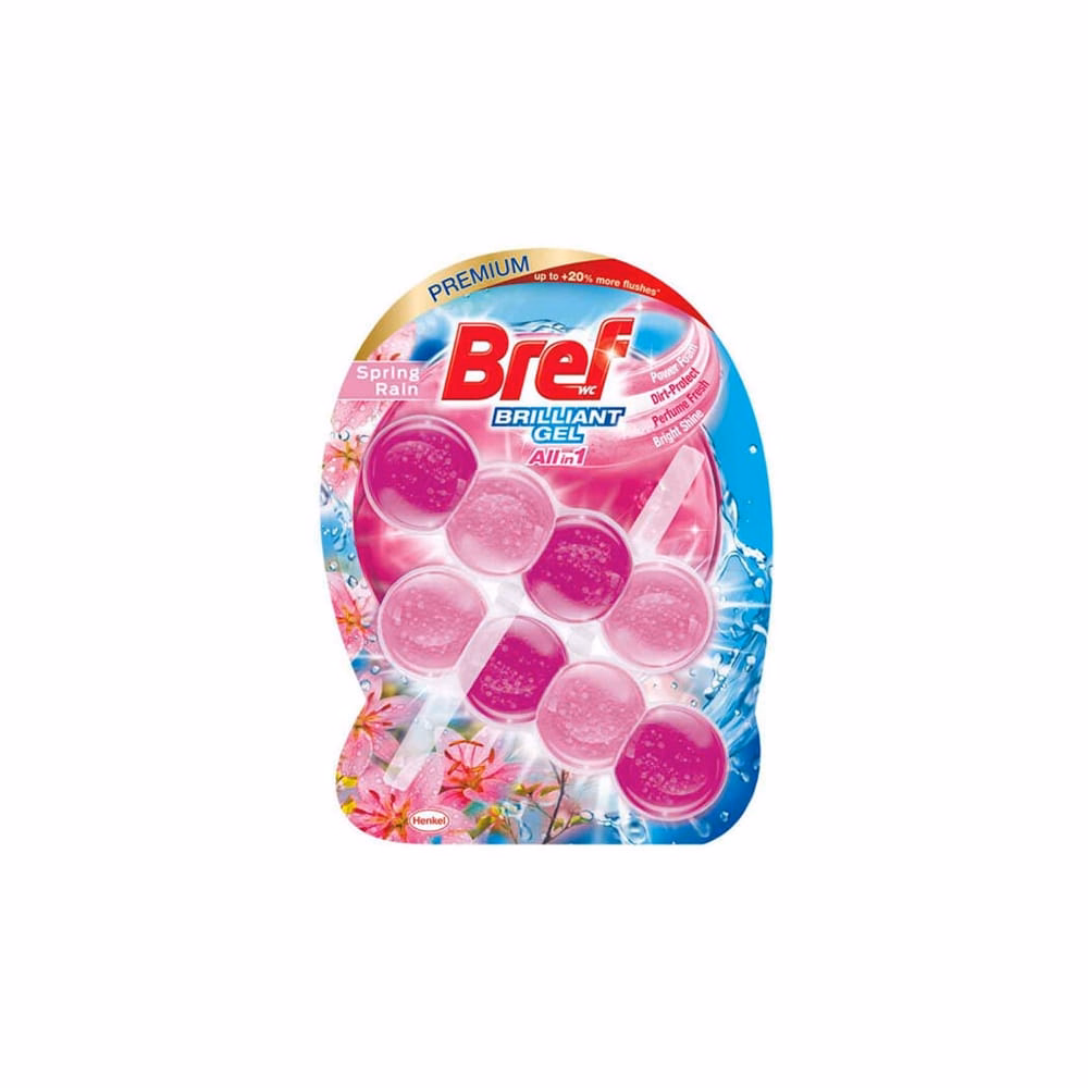 Toalett illatosító golyó BREF Brilliant Gel Spring Rain 2x42 g