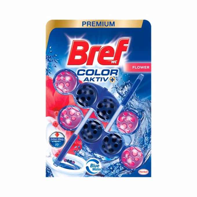 Toalett illatosító golyó BREF Color Aktiv Flowers 2x50 g