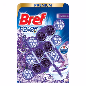 Toalett illatosító golyó BREF Color Aktiv Lavender 3x50 g