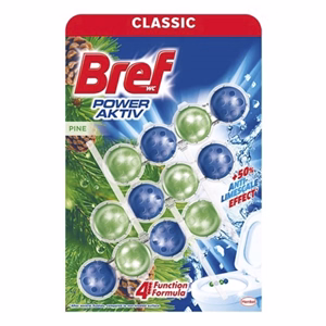 Toalett illatosító golyó BREF Power Aktiv Pine Forest 3x50 g