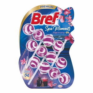 Toalett illatosító golyó BREF Wellness Harmony 3x50 g