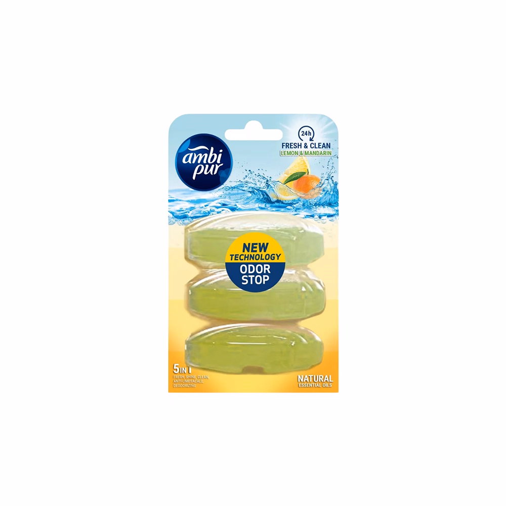 Toalett illatosító utántöltő AMBI PUR 3x55 ml lemon&mandarin