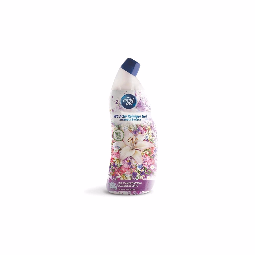 Toalett tisztító gél AMBI PUR White flowers 750 ml