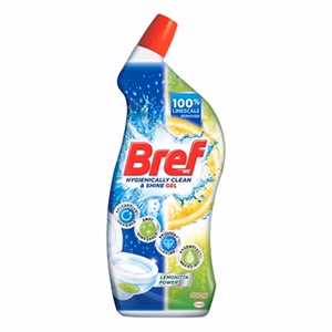 Toalett tisztító gél BREF Power Aktiv Gel Lemon 700 ml