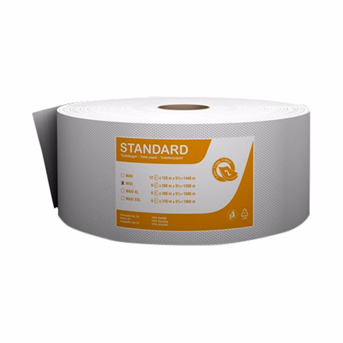 Toalettpapír FORTUNA Standard Jumbo midi 23 cm 2 rétegű 180 m fehér 6 tekercs/csomag