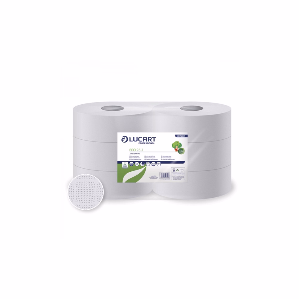 Toalettpapír LUCART ECO 23J 2 rétegű 6 tekercses 165lap 812206