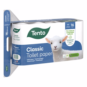 Toalettpapír TENTO Classic 16 tekercses 3 rétegű