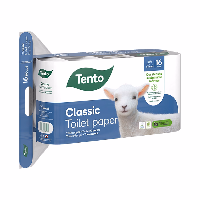 Toalettpapír TENTO Classic 16 tekercses 3 rétegű