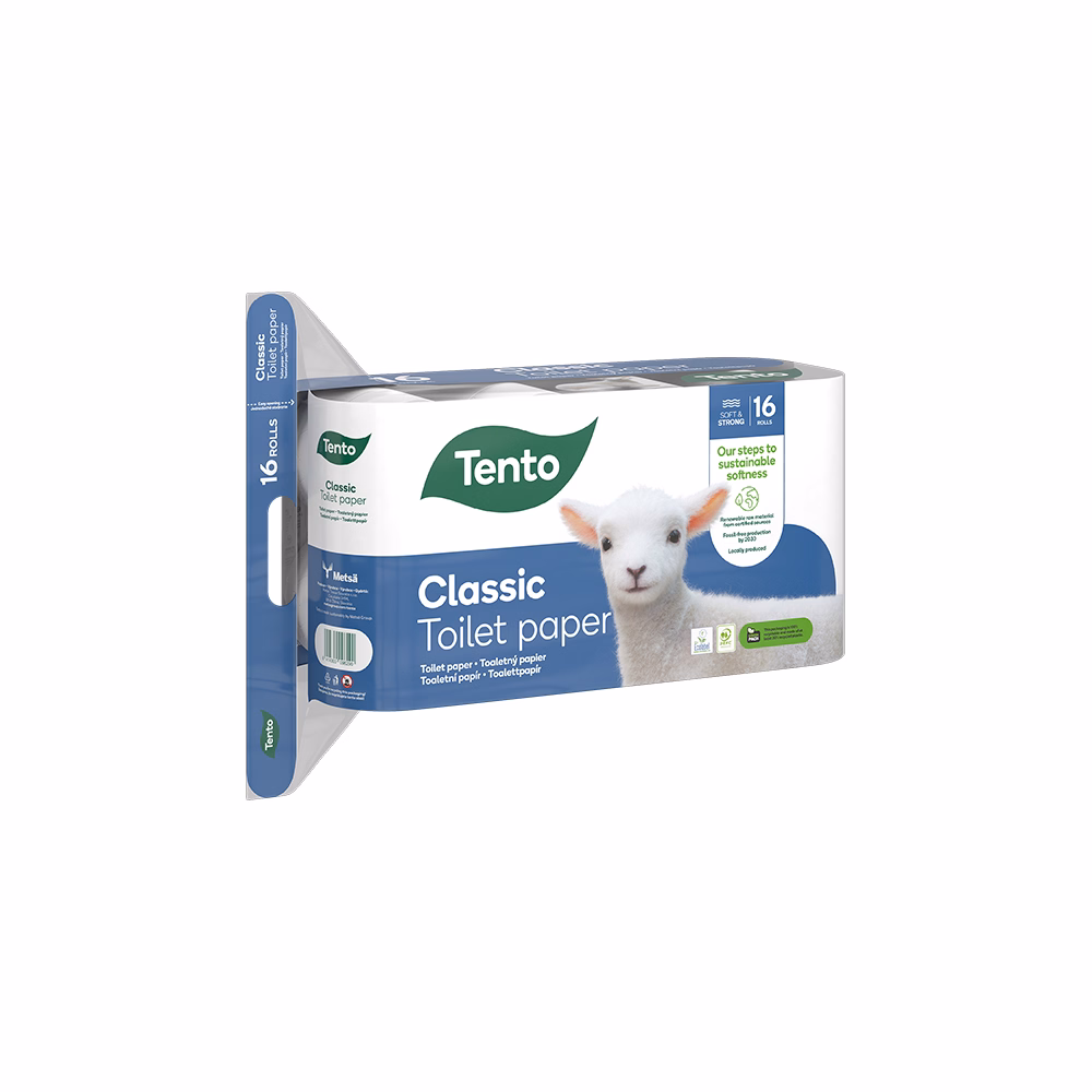 Toalettpapír TENTO Classic 16 tekercses 3 rétegű