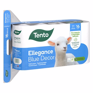 Toalettpapír TENTO Ellegance blue decor mintás 16 tekercses 3 rétegű