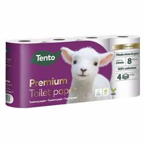 Toalettpapír TENTO Gold fehér 8 tekercses 4 rétegű