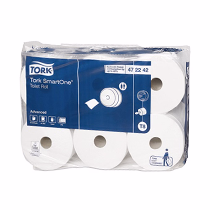 Toalettpapír TORK SmartOne T8 20cm 2 rétegű fehér
