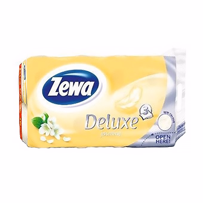 Toalettpapír ZEWA Deluxe 3 rétegű 16 tekercses Jasmine Toalettpapír ZEWA Deluxe 3 rétegű 16 tekercses Jasmine