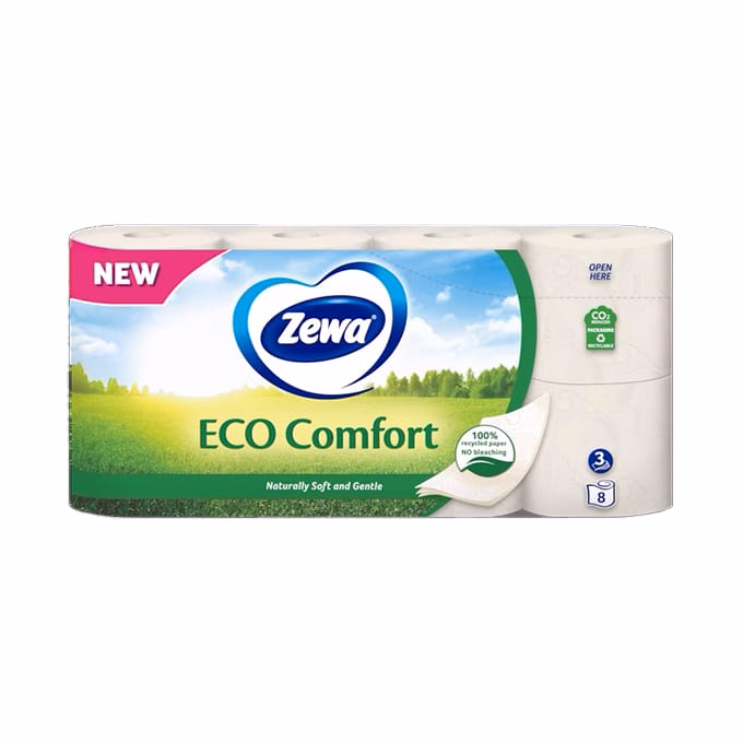 Toalettpapír ZEWA Eco Comfort 3 rétegű 16 tekercses