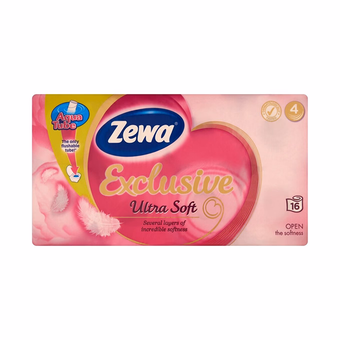 Toalettpapír ZEWA Ultra Soft 4 rétegű 16 tekercses