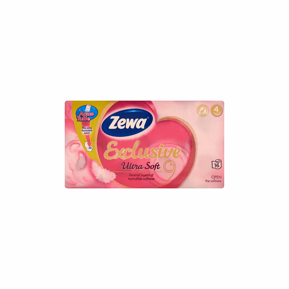 Toalettpapír ZEWA Ultra Soft 4 rétegű 16 tekercses