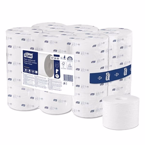 Toalettpapír belsőmag nélküli TORK Midi-size Extra Soft T7 3 rétegű fehér