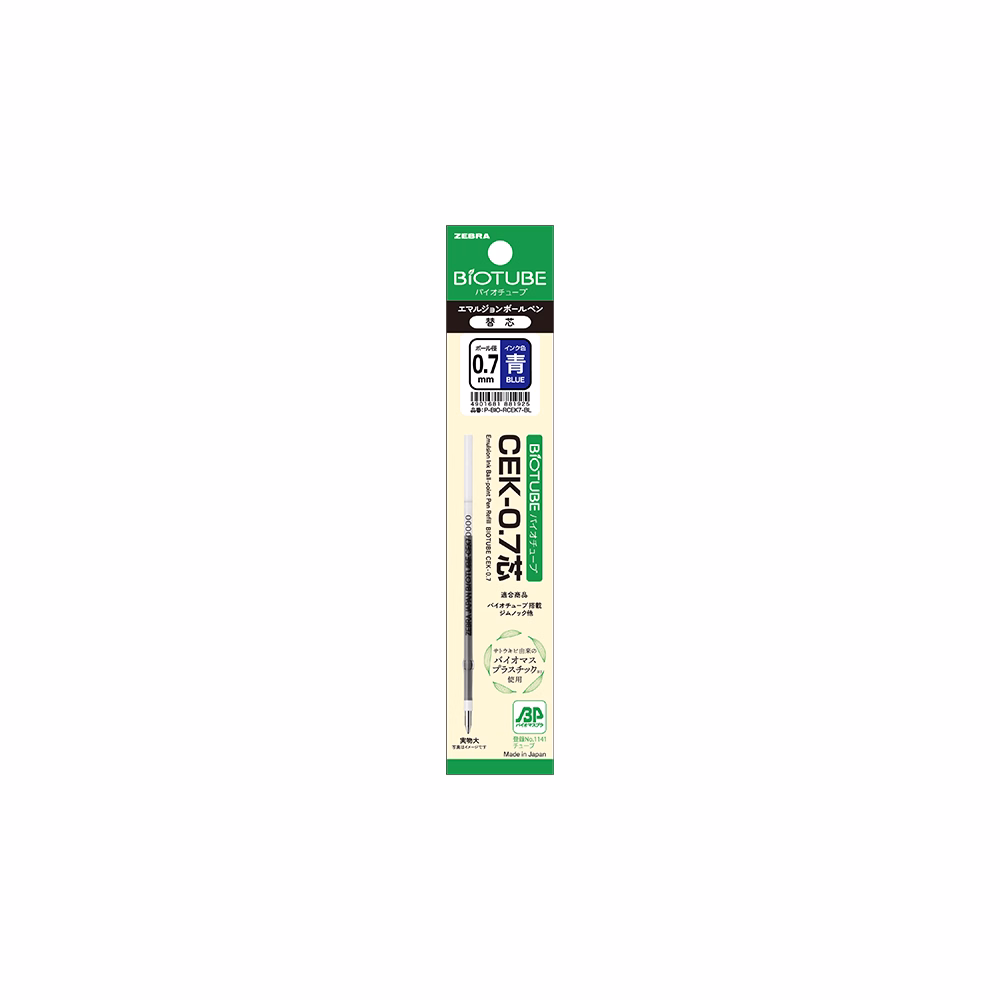 Tollbetét golyós ZEBRA Bio CEK 0,7 mm kék