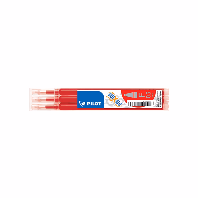 Tollbetét roller PILOT Frixion Clicker/Ball radírozható 0,25 mm piros 3 darabos