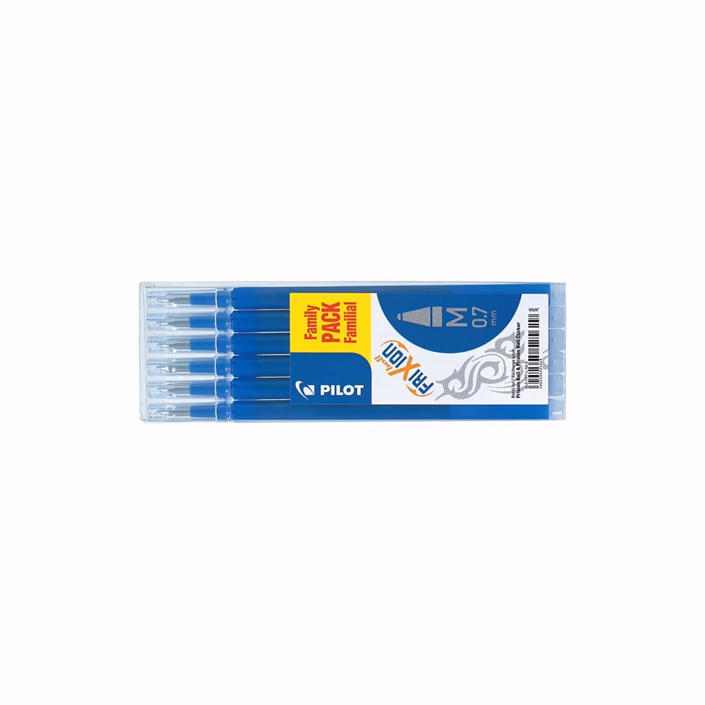Tollbetét roller PILOT Frixion Clicker/Ball radírozható 0,35mm kék 6 darabos