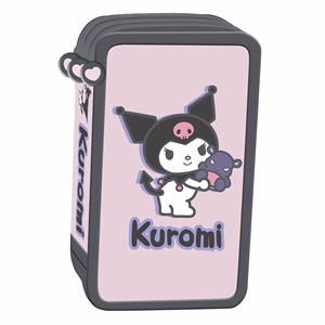 Tolltartó Kuromi három részes felszerelt rózsaszín