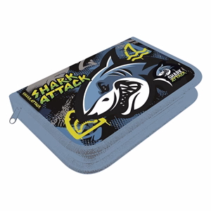 Tolltartó LIZZYSULI 2 klapnis felszerelt varrott Shark Attack