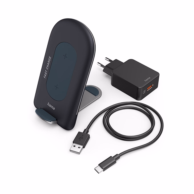 Töltő vezeték nélküli HAMA QI-FC15S antracit