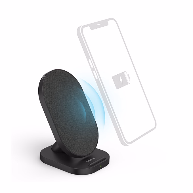Töltő vezeték nélküli HAMA QI Fabric FC-10S 10W fekete
