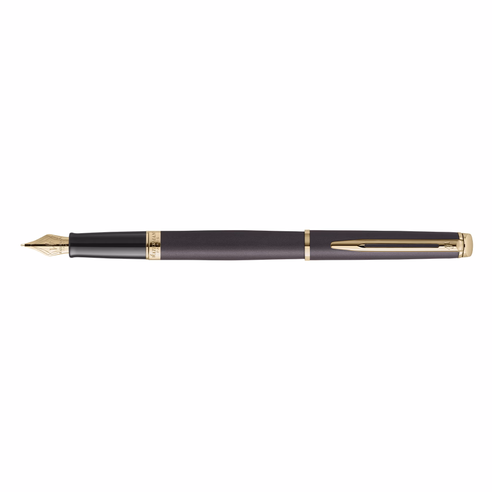 Töltőtoll WATERMAN Hemisphere understated edition láva fekete arany klipsz