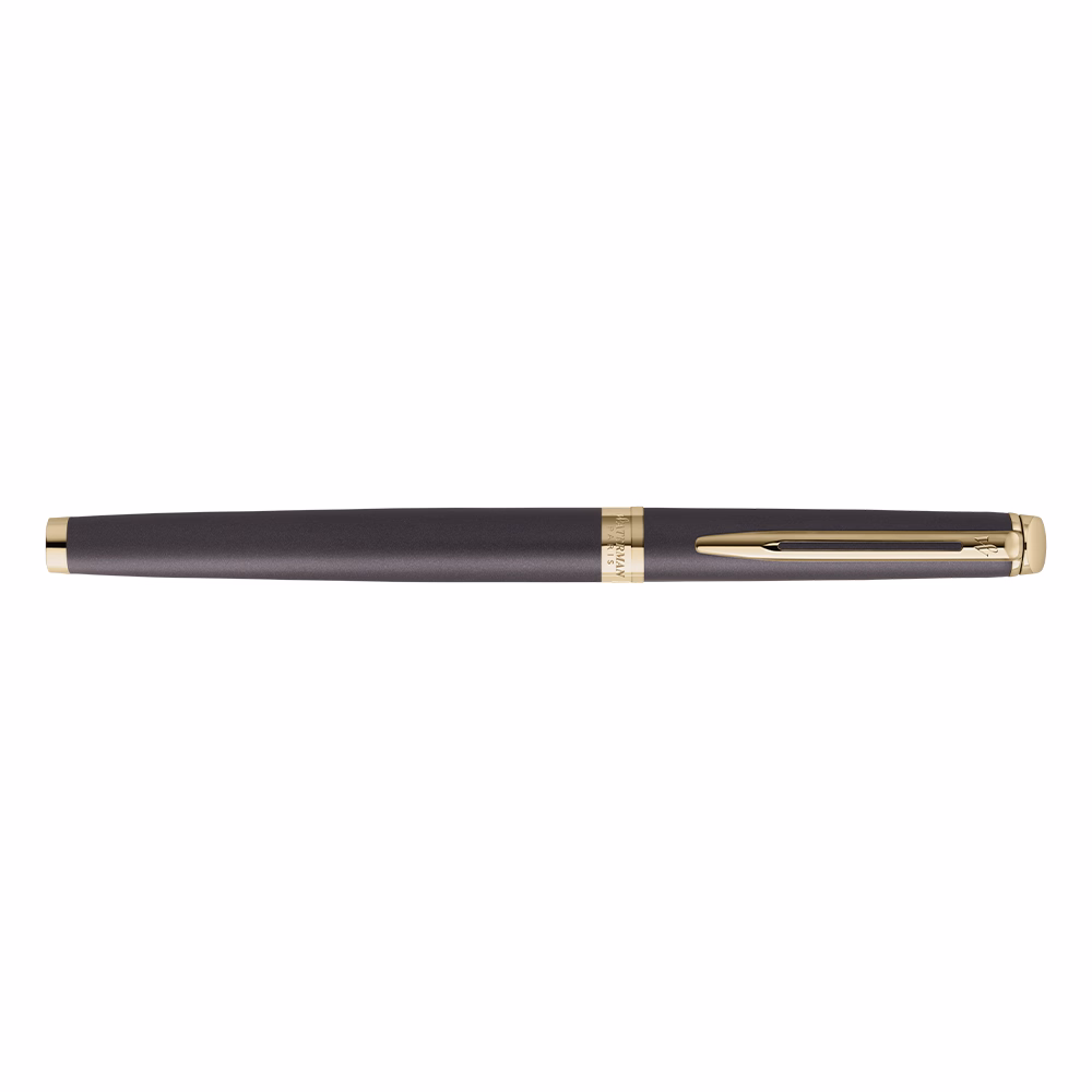 Töltőtoll WATERMAN Hemisphere understated edition láva fekete arany klipsz