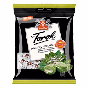 Töltött keménycukorka DR. TOROK borsmentával és fodormentával 75 g