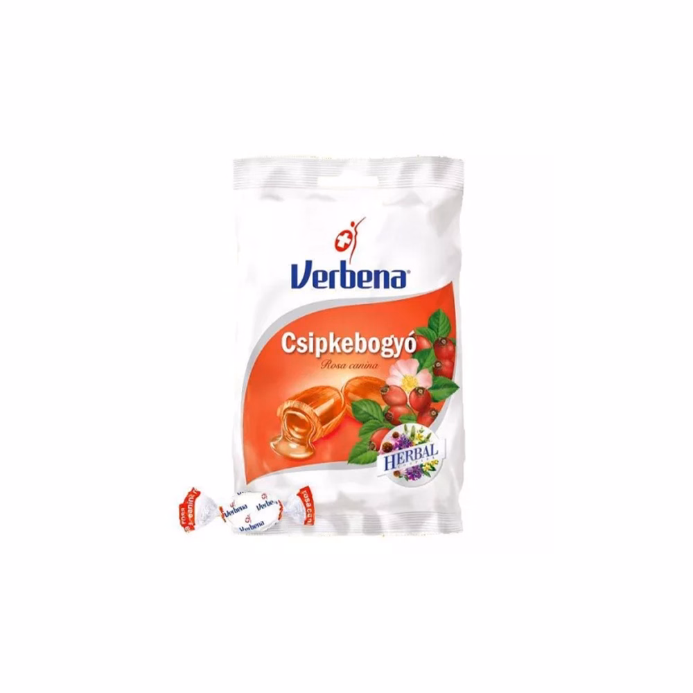 Töltött keménycukorka VERBENA csipkebogyó 60 g