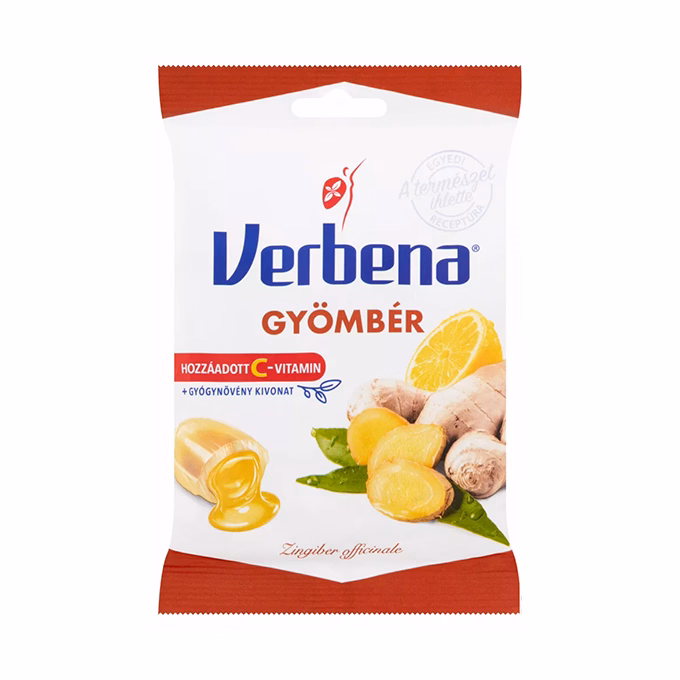 Töltött keménycukorka VERBENA gyömbér 60 g