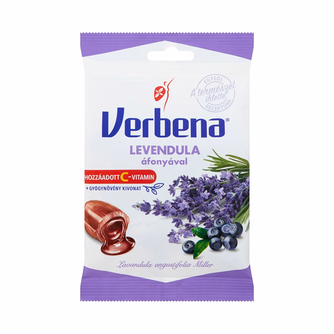 Töltött keménycukorka VERBENA levendula áfonyával 60 g