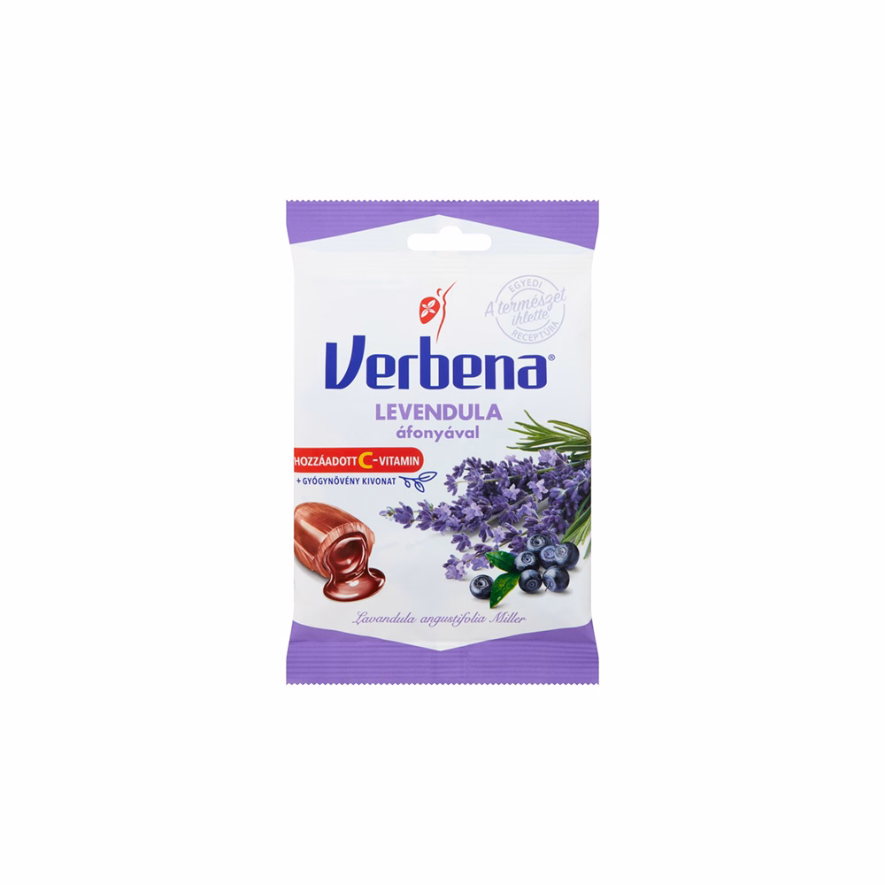 Töltött keménycukorka VERBENA levendula áfonyával 60 g