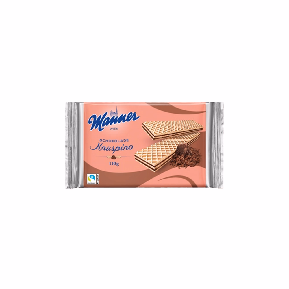 Töltött ostya MANNER Knuspino csokoládés 110 g