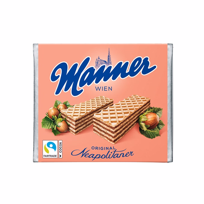 Töltött ostya MANNER mogyorós 75 g Töltött ostya MANNER mogyorós 75 g