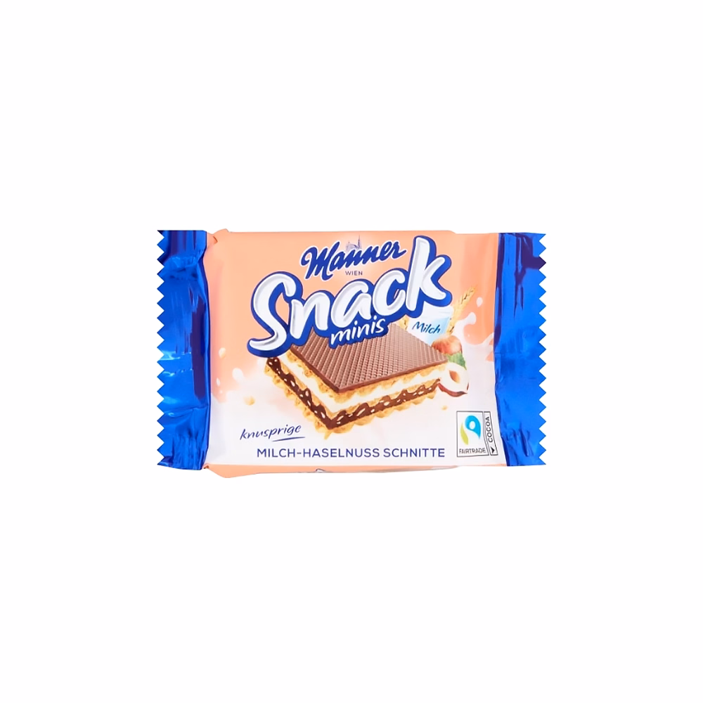 Töltött ostya MANNER mogyorós és tejszínes 25 g