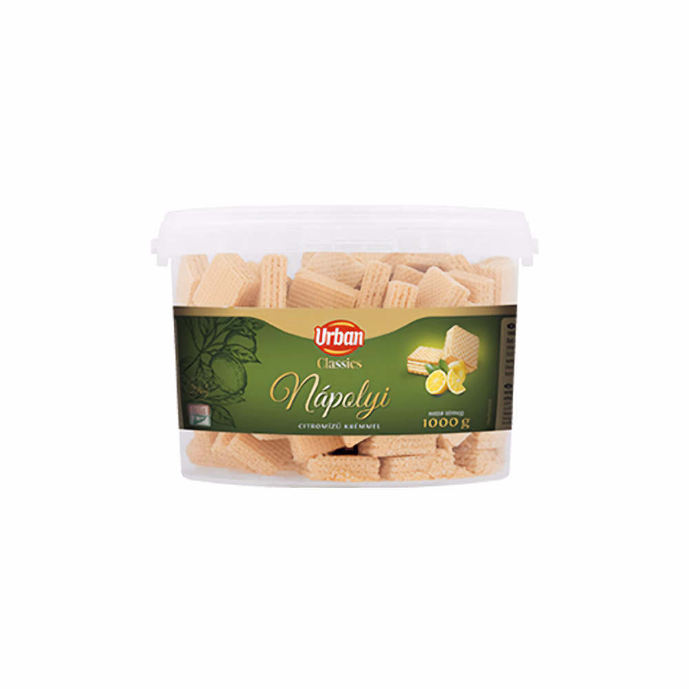 Töltött ostya URBAN Classic citromos vödrös 1 kg