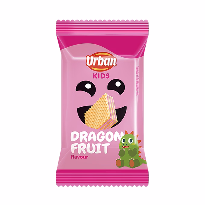 Töltött ostya URBAN Kids sárkánygyümölcsös szelet 20 g