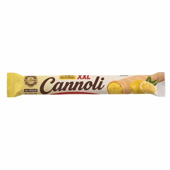 Töltött ostya rúd BELISSIMO Cannoli citrom 42 g
