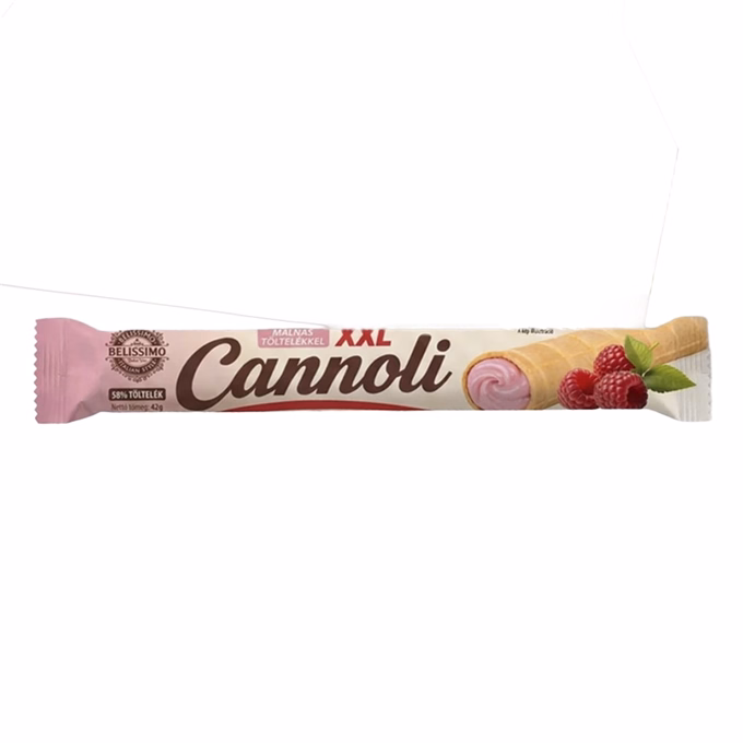 Töltött ostya rúd BELISSIMO Cannoli málnás-jughurt 42 g