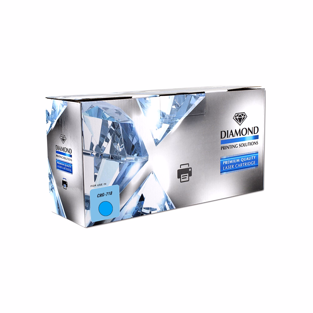 Toner utángyártott DIAMOND CRG-718C kék 2,8K