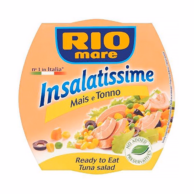 Tonhalsaláta RIO MARE Insalatissime kukoricával 160 g