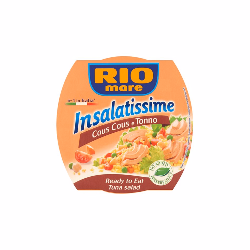 Tonhalsaláta RIO MARE Insalatissime kuszkuszos 160 g
