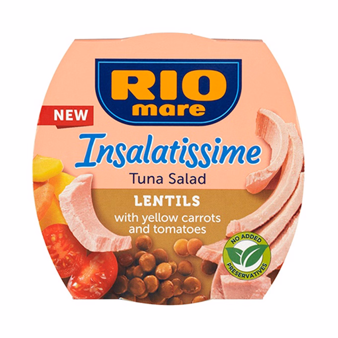 Tonhalsaláta RIO MARE Insalatissime lencsével 160 g